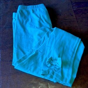 Blue XL Leggings with Bow Detail on outside ankle EUC